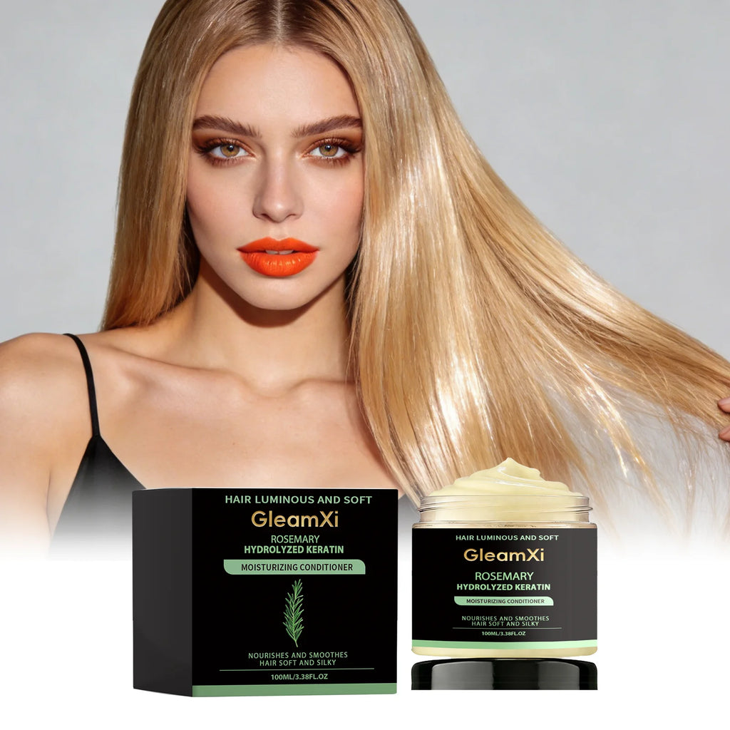 Rosemary Hair Conditioner Smooth Hair Improve Dryness Repair Damaged Frizzy Hair Reduce Hair Splitting Strengthen Hair Care
