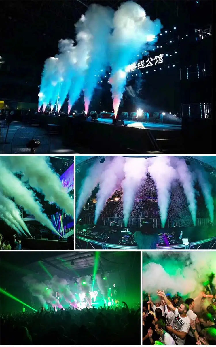 Air Column Stage Party Disco Co2 Jet Machine Spray Cryo Carbon Dioxide Gas Smoke Fog With DMX512 and Remote Control or DIP Code