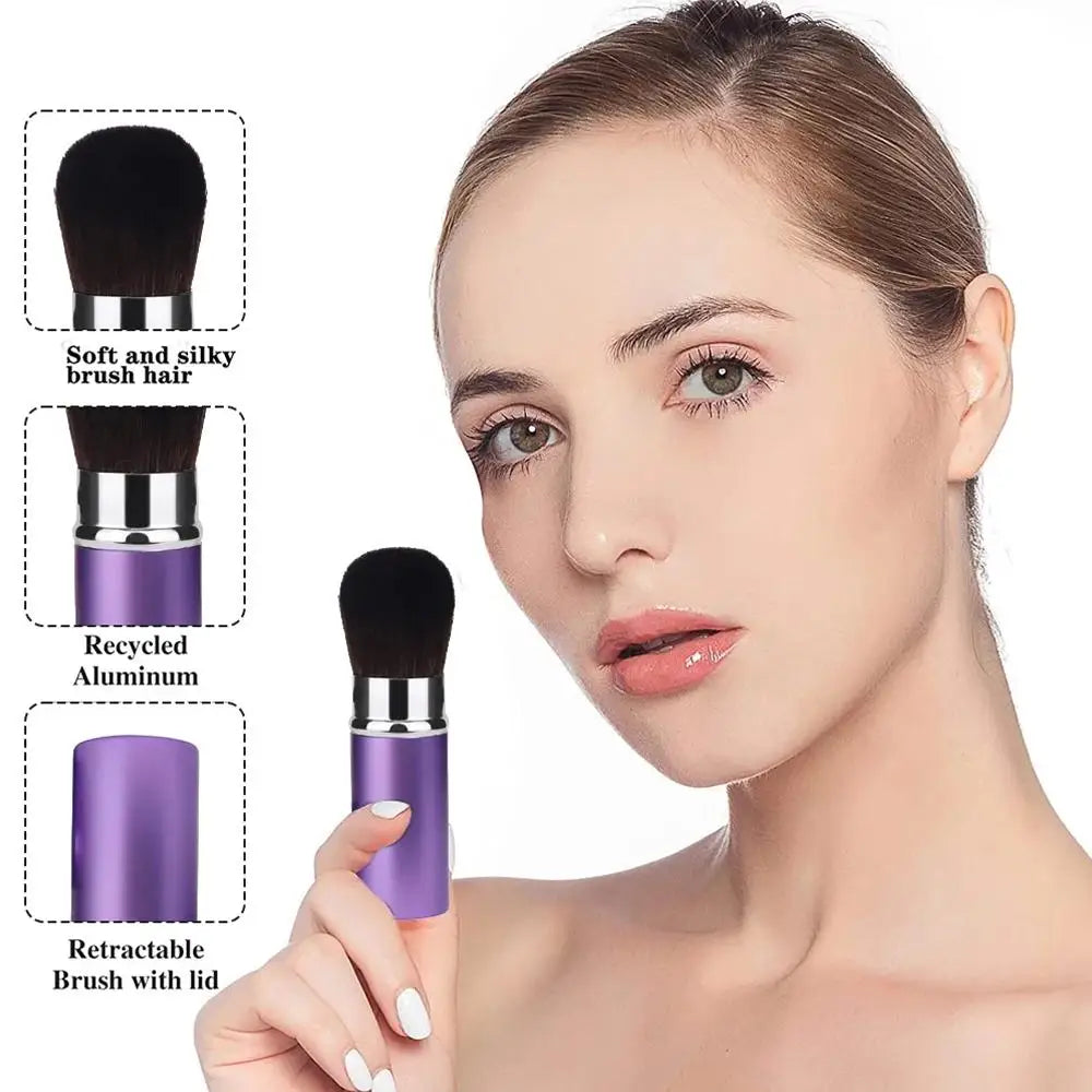 Professional Makeup Brushes Retractable Blusher Powder Foundation Face Concealer Kabuki Makeup Brush Cosmetic Tools ﻿