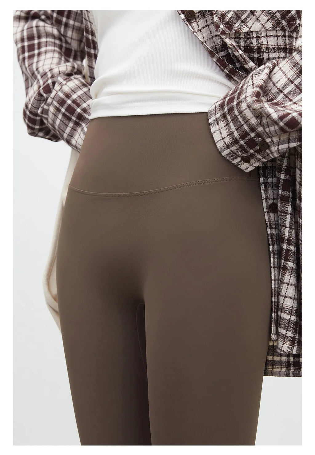 CHIC VEN New Women Leggings Solid Slim High Waisted Hip Lifting Elastic Yoga Pants Fitness Sharkskin Pants Spring Summer 2026