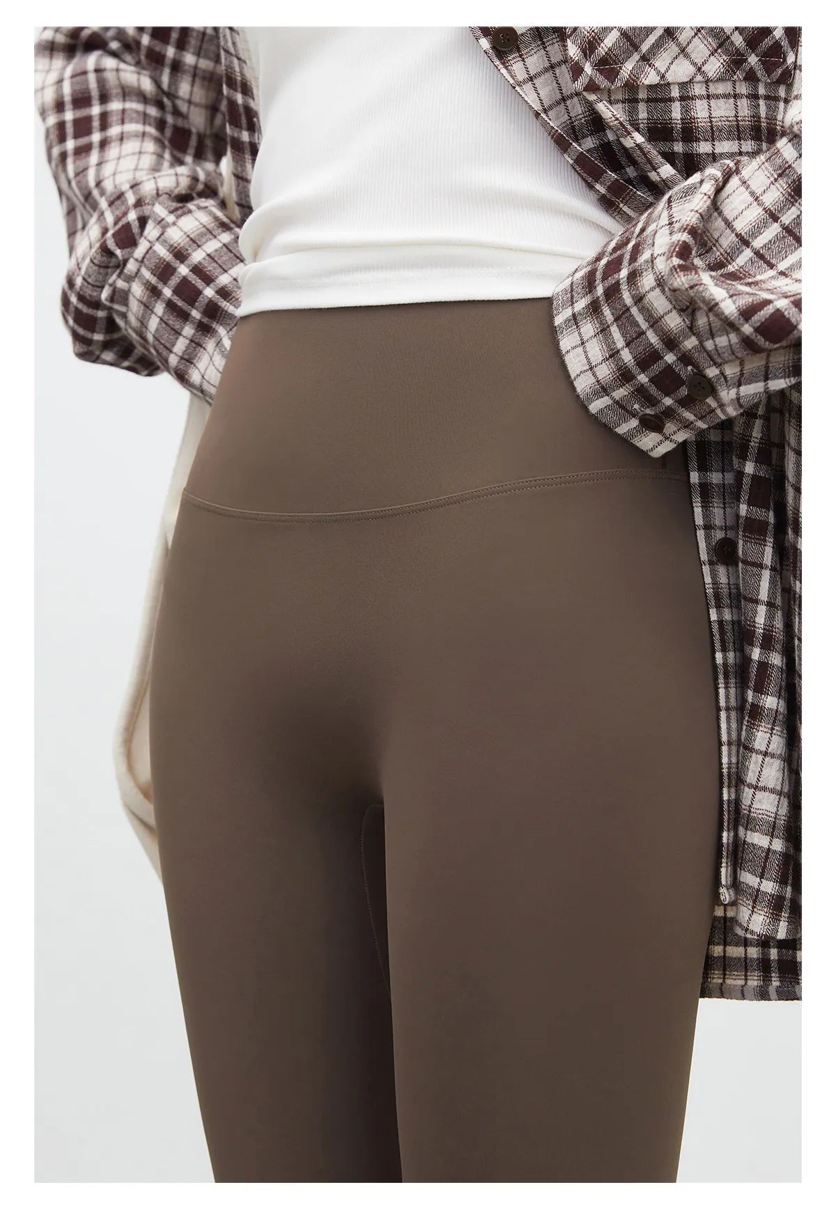 CHIC VEN New Women Leggings Solid Slim High Waisted Hip Lifting Elastic Yoga Pants Fitness Sharkskin Pants Spring Summer 2026