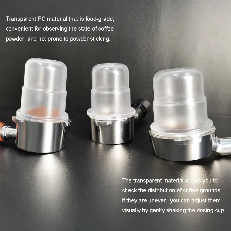 51/58mm Coffee Dosing Cup for 51/58mm Espresso Portafilters Concentrated Extraction 120ml Coffee Powder Cup/Feeder