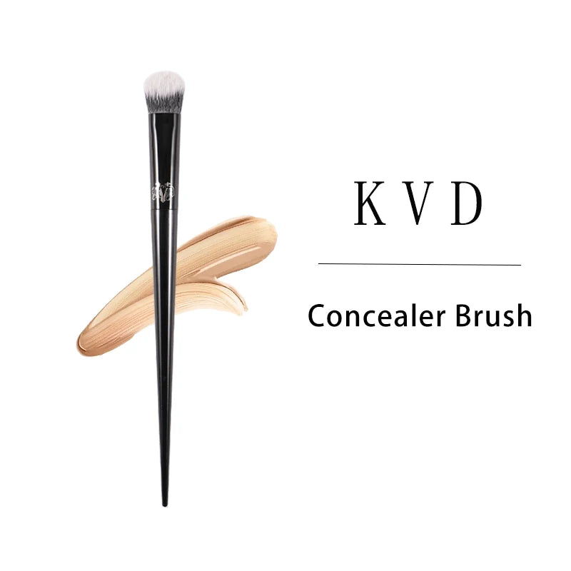 Kat Von D- Makeup Brush 35 Concealer Brush Soft Fiber Hair Elegant Black Handle Brand Makeup Brushes for Woman