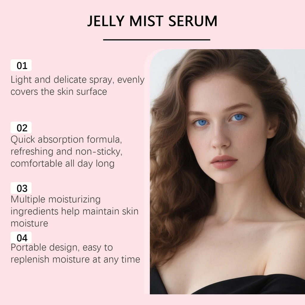 2026 PDRN Pink Collagen Glow Jelly Mist Serum Collagen Essence Spray Nourish Moisturiz Face Serum Toner Improve Drying Skin Care