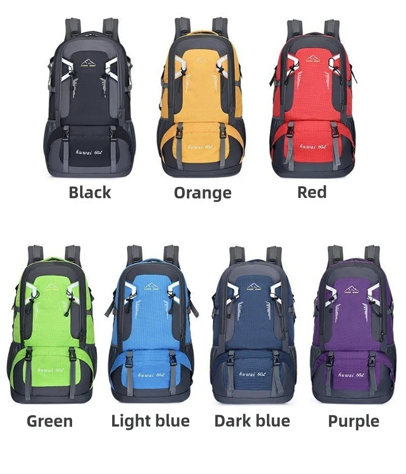 Large Capacity Travel Backpack 40l 60l Waterproof Back Pack Laptop Bag For Men Women Outdoor Travel Hiking Sports Business Trip
