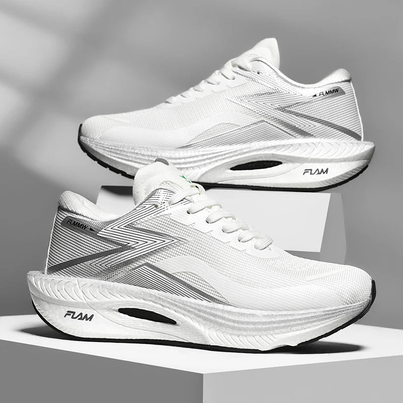 Running Shoes Carbon Board Speciality Marathon Men Sports Breathable Lightweight Women's Comfortable Athletic Nonskid Sneakers