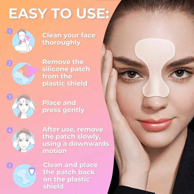 Anti Wrinkle Stickers Forehead Patch Women Reusable Silicone Forehead Line Removal Gel Eye Mask Mask Anti-aging Face Skin Care