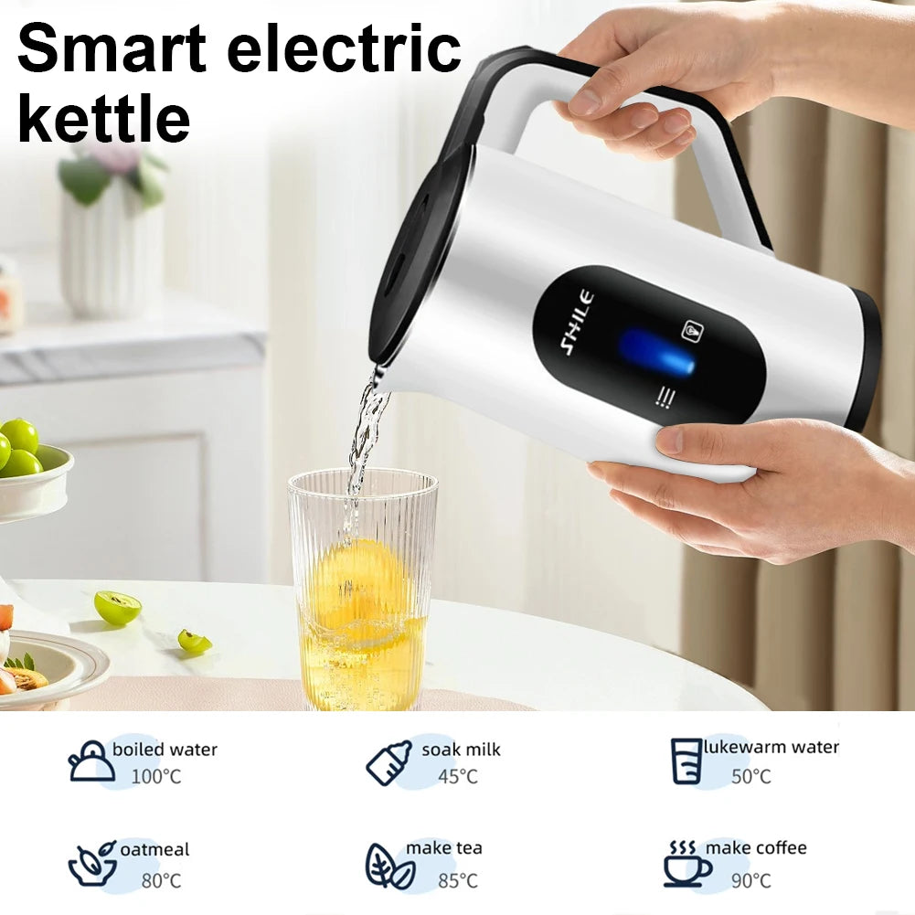3L Stainless Steel Electric Digital Display Thermal Water Kettle Auto-Shutoff Boil Water Pot 1500W Fast Boil Home Kitchen Tool