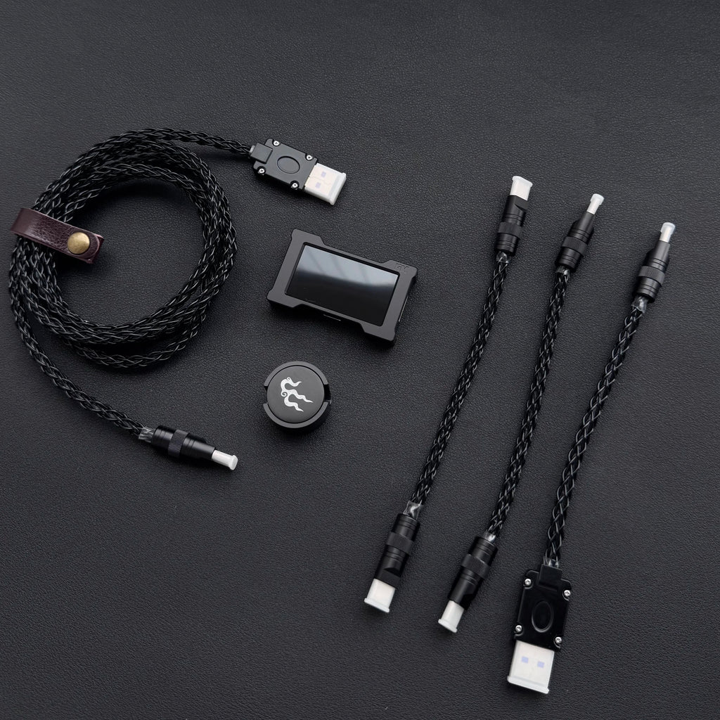 15cm C-C/USB-C Single Crystal Copper Keyboard Cable Supports 8K Magnetic Controllable Lights for HMlab Hub
