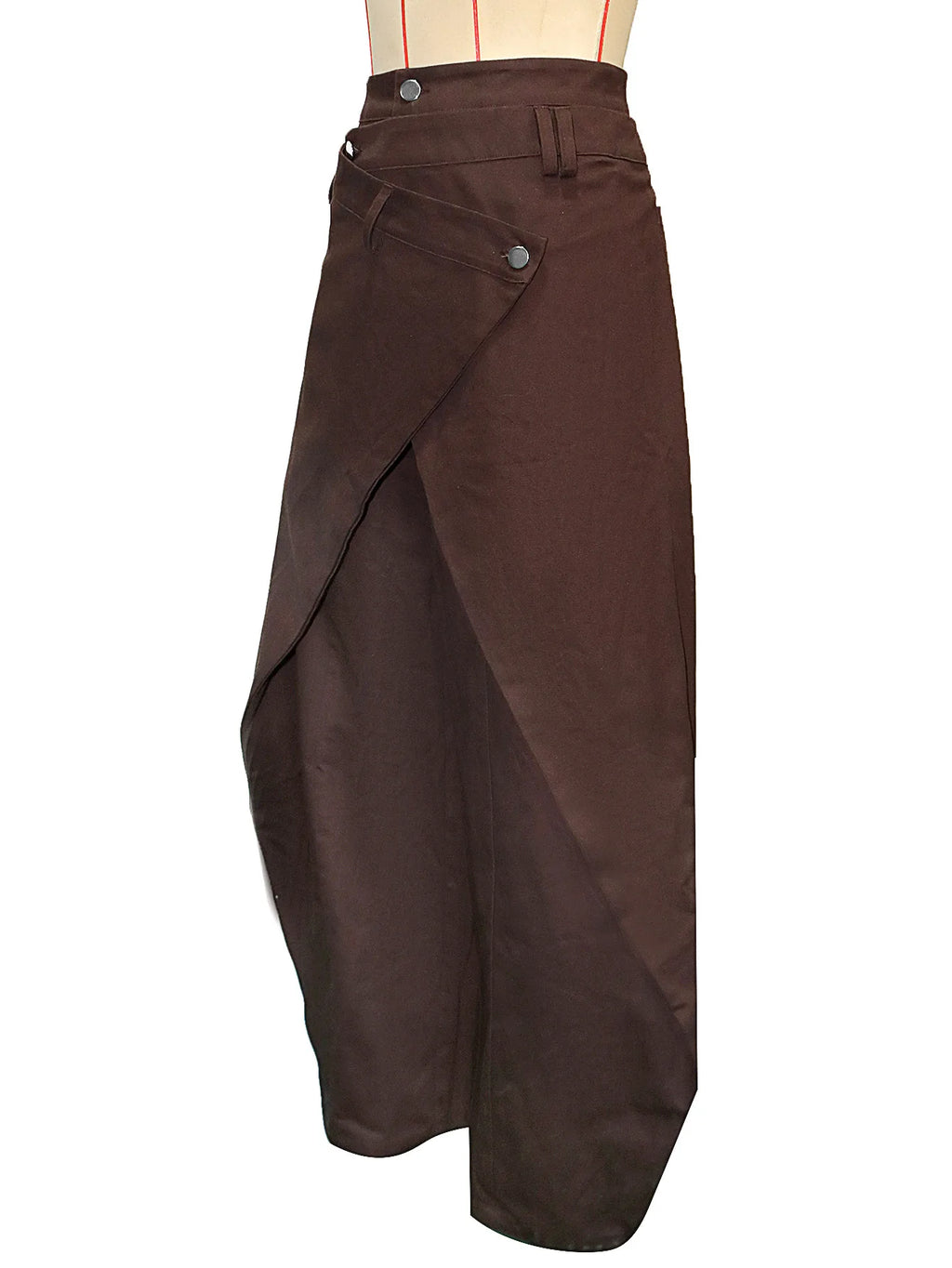 Vintage Washed Denim Wide Leg Pants Women Asymmetrical Wrap Overlap High Waist Y2K Streetwear Casual  Fashion Baggy Jeans
