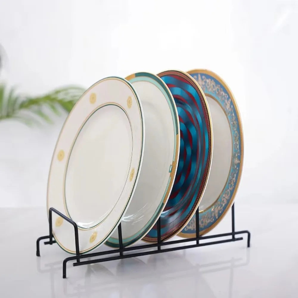 Minimalism Multi Layer Iron Art Rack Shelf Rust-Free Metal Kitchen Organizer Rack Multifunctional Pot Cover Rack Bowl Dish