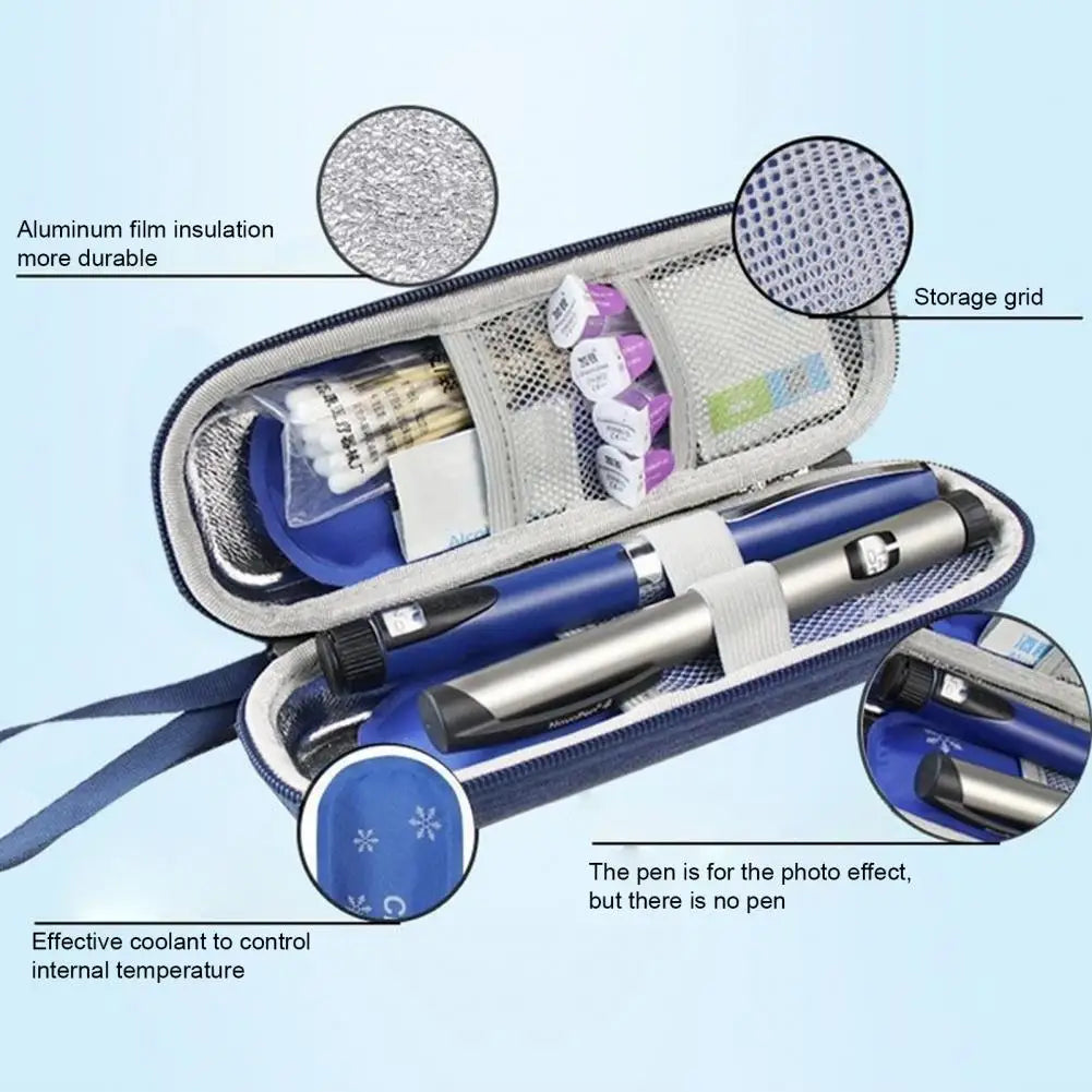 Insulin Cooler Travel Case Diabetic Medication Storage Bag Insulated Cool Organizer for Insulin Pen And Supplies Portable Coolin
