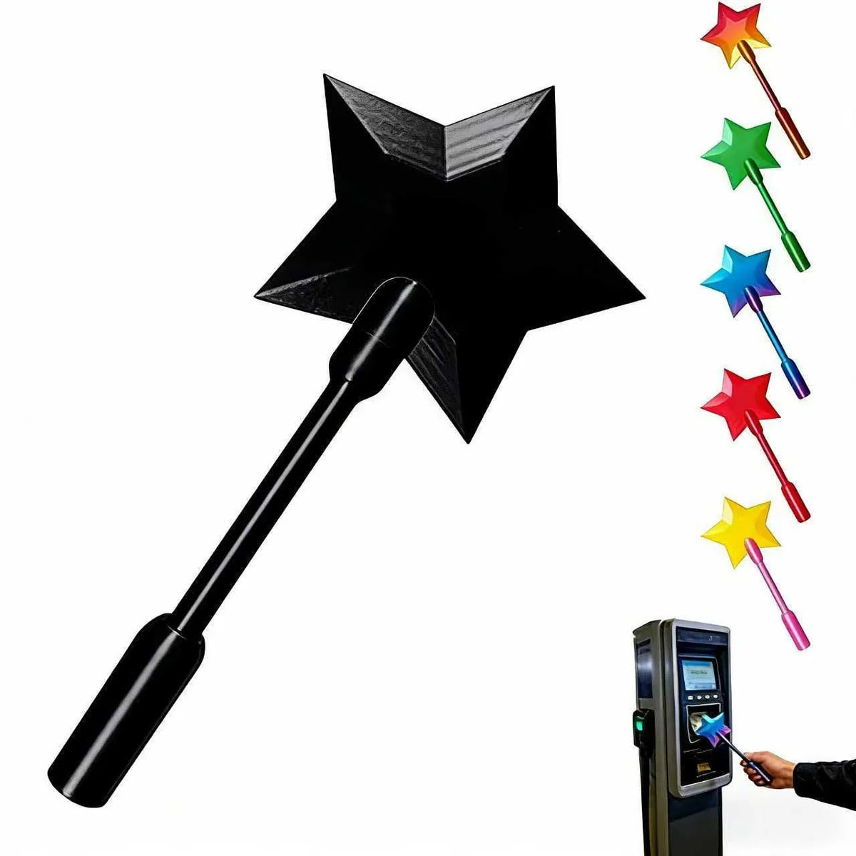 Creative 3D Printed Wand Tap To Pay Stretchable Lightweight Star Magic Wand Holder Cute Portable Contactless Payment Sleeve