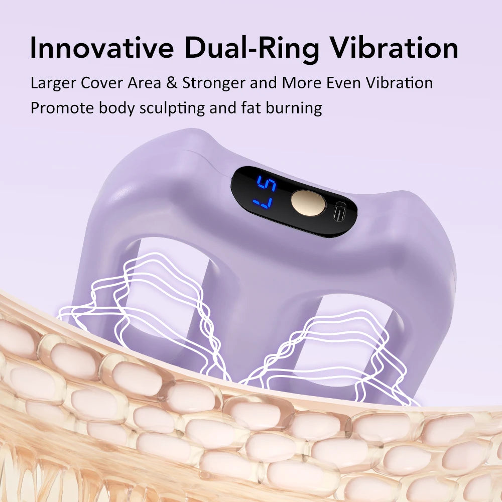 3 Mode 5 Speed Fascia Ring Massager with Strap Rechargeable Muscle Relax Body Slimming Massage Weight Lose Home Gym Deep Tissue