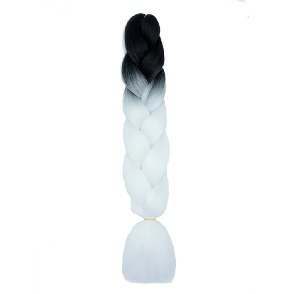 24 Inches DIY Jumbo Braiding Hair Synthetic Hair Extensions Afro Ombre Crochet Braid Hair Wholesale For Women