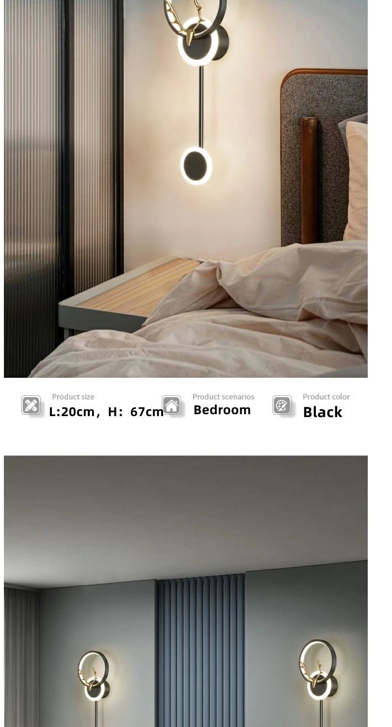 Wall Light Modern Living Room Decor Bedroom Led Lights Lamps Tokio Hotel Lamp Bedside Table Home Decoration Lighting for Dining