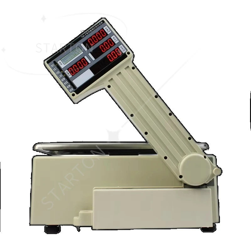 Label Printing Scale With Printer Barcode Weighing Label Printing Scale for Butchering Weighing Scale With Label Printer 30kg