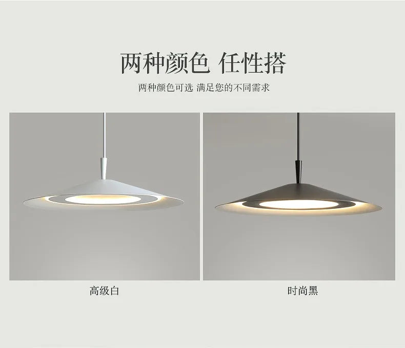 Modern Minimalist Black/White Designer Ceiling Chandelier Lights Modern LED Indoor Lighting Living/Dining Room Kitchen Island