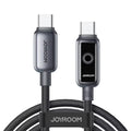 JOYROOM Smart Safe 100W PD Fast Charging Cable - USB-C with Auto-Shutoff, LED Indicator & Smart Chip for iPhone 17/16/15