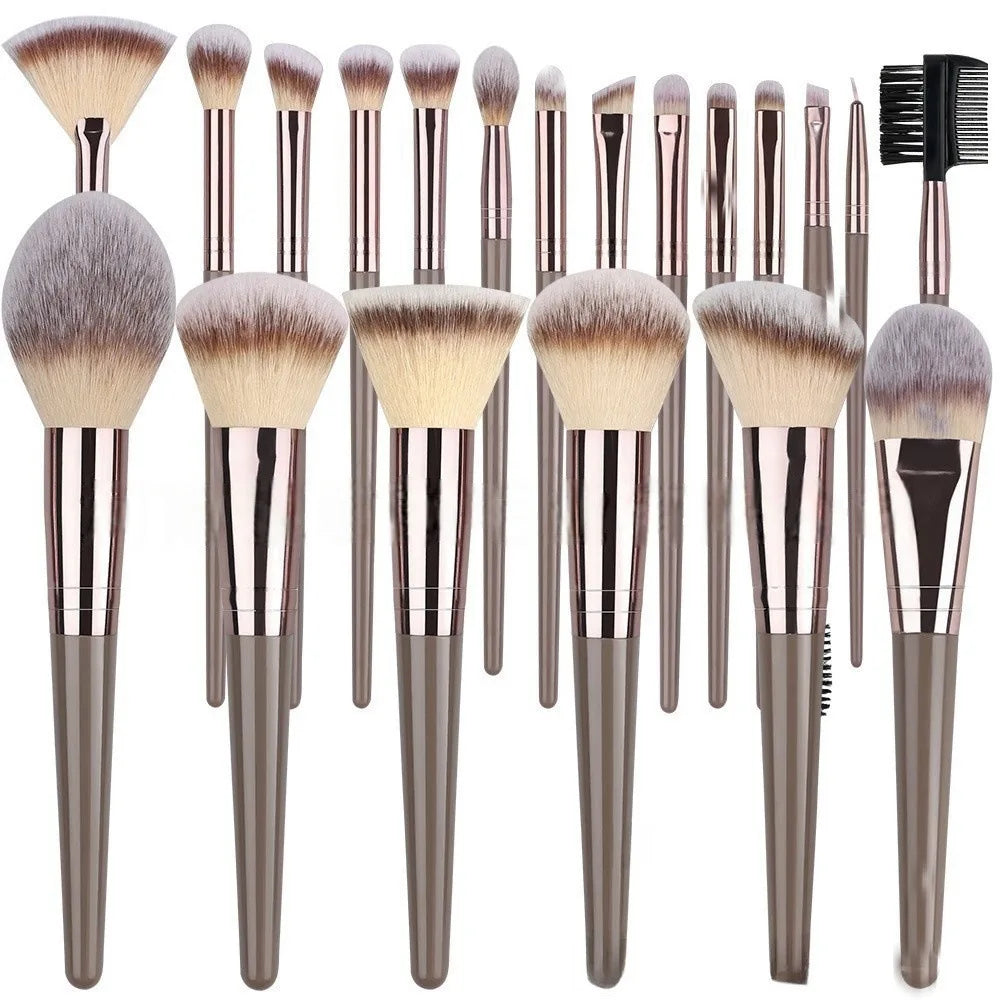 10-20PCS Makeup Brush Set Foundation Concealer Powder Eyeshadow Blush Brush Kabuki Blending Cosmetic Beauty Tool for Face