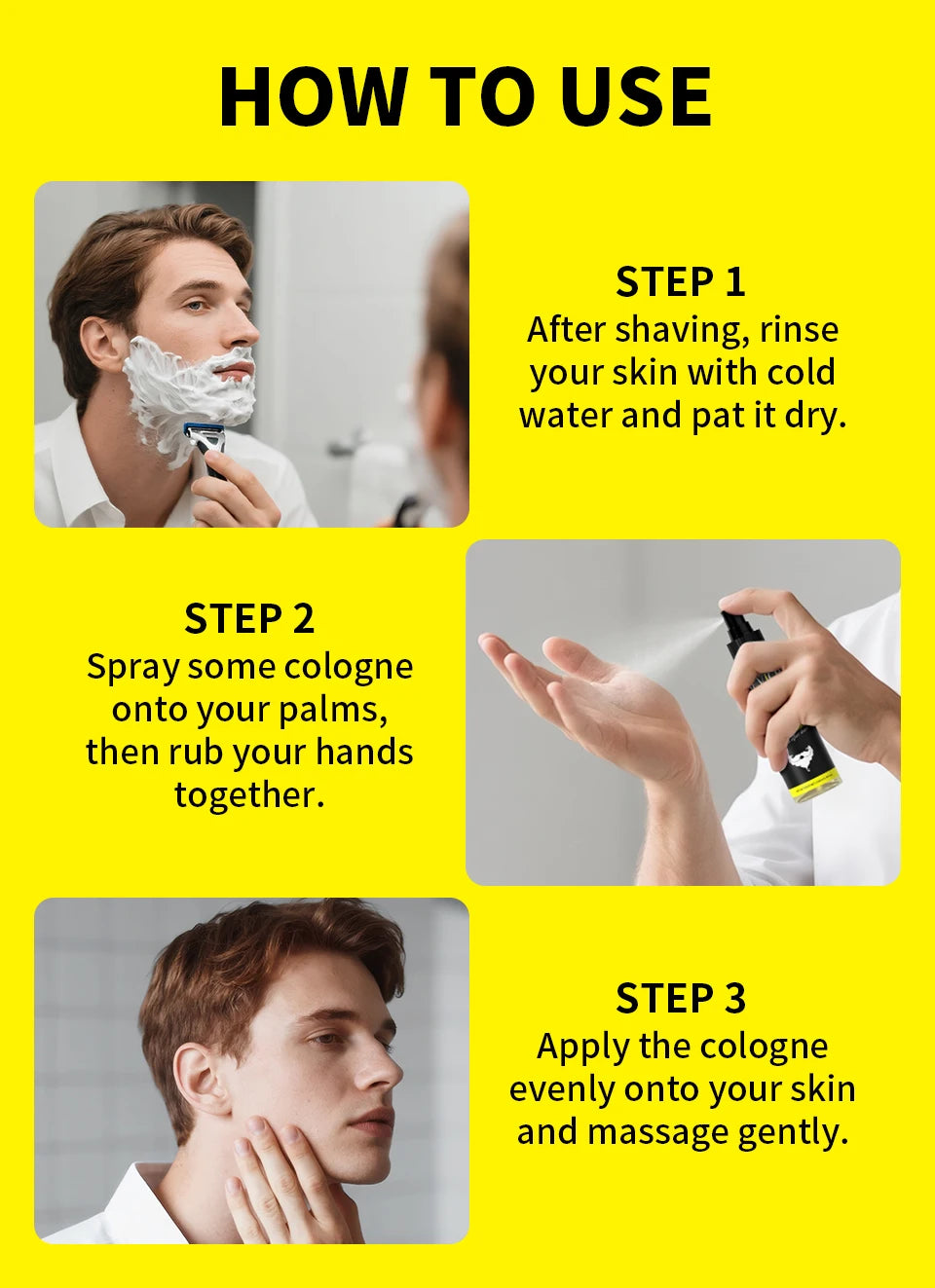 After Shave Spray After-Shave Fragrance Mist for Men Gentle Beard Cleansing Aftershave Cologne  Nourishing Refreshing Essence