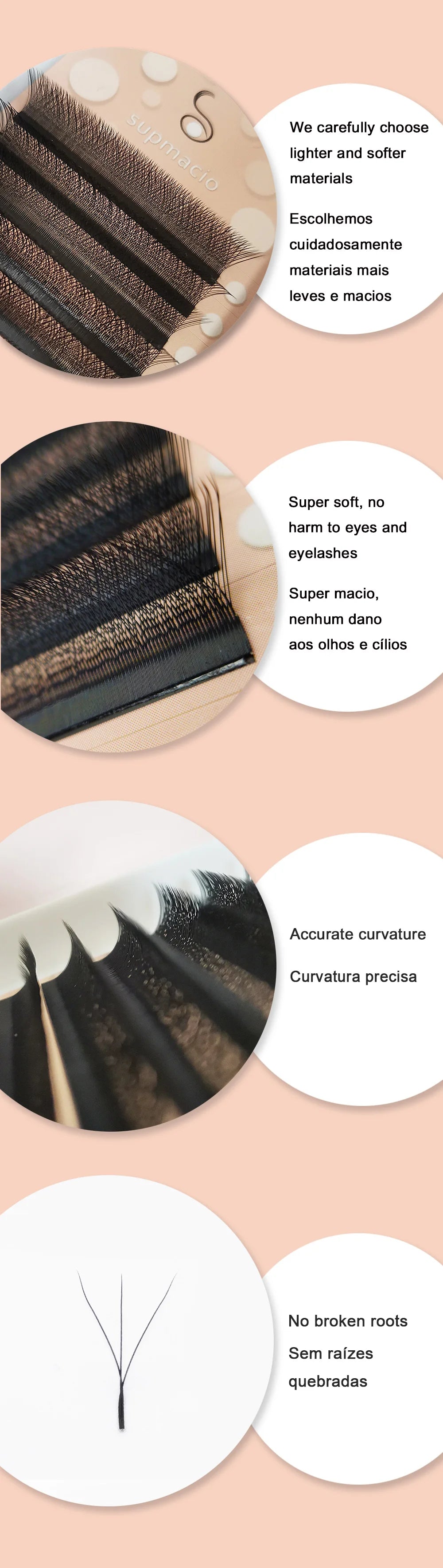 SUPMACIO 0.10mm 2d/3d/4d/5d W Eyelashes Extensions YY Lashes 0,10mm Premade Volume Fans ресницы для наращиван