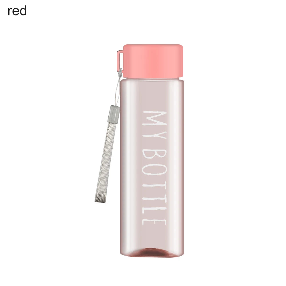 500ml Sports Water Cup Large Capacity Men Women Summer Outdoor Portable Plastic Water Bottle Coffee Juice Cup Water Bottle