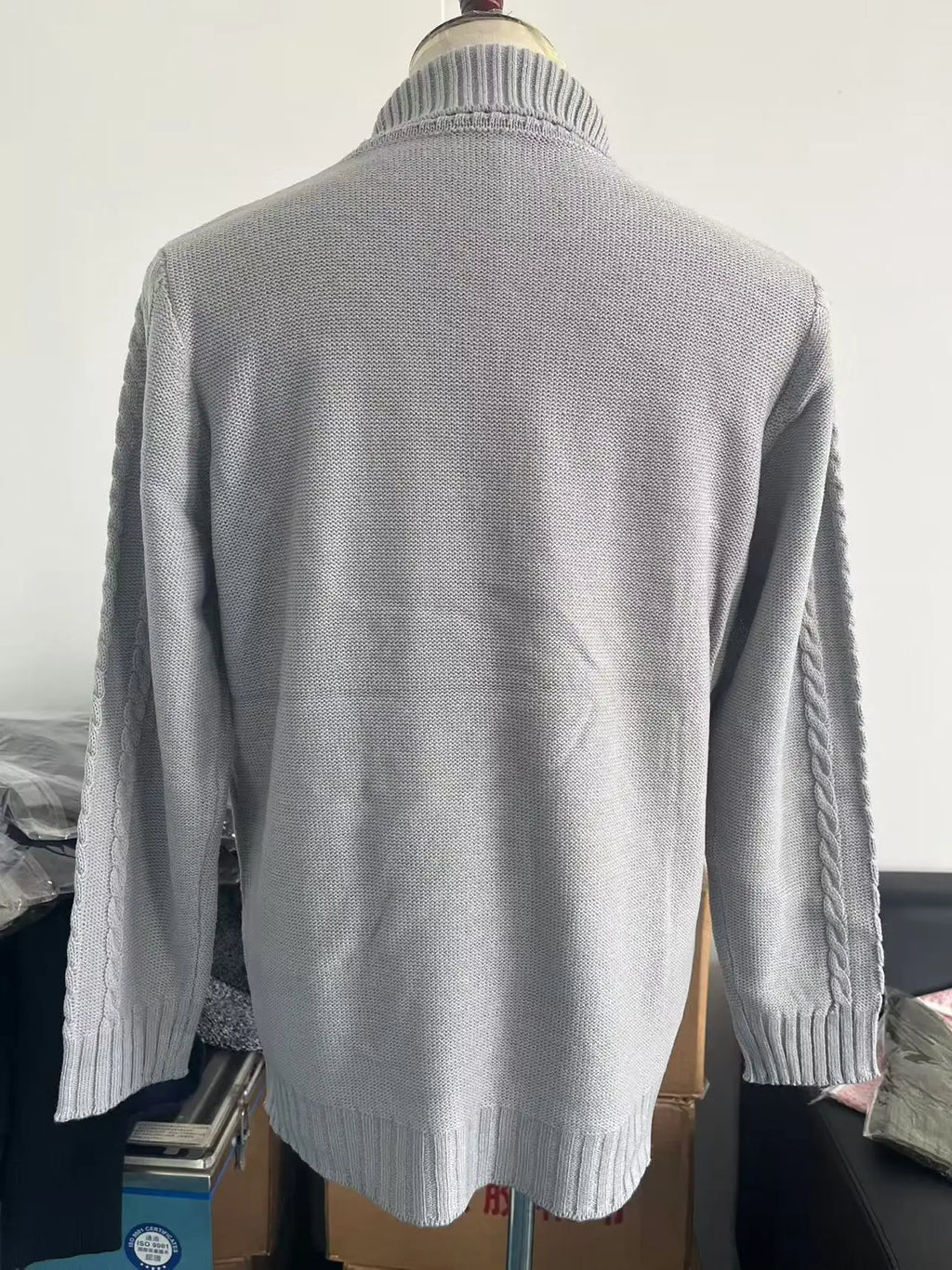 Pullovers Men Tops Turtleneck Sweaters Solid Knit Full Sleeve Casual Slim Fit Top Streetwear Thick Splice Sweater Autumn Winter