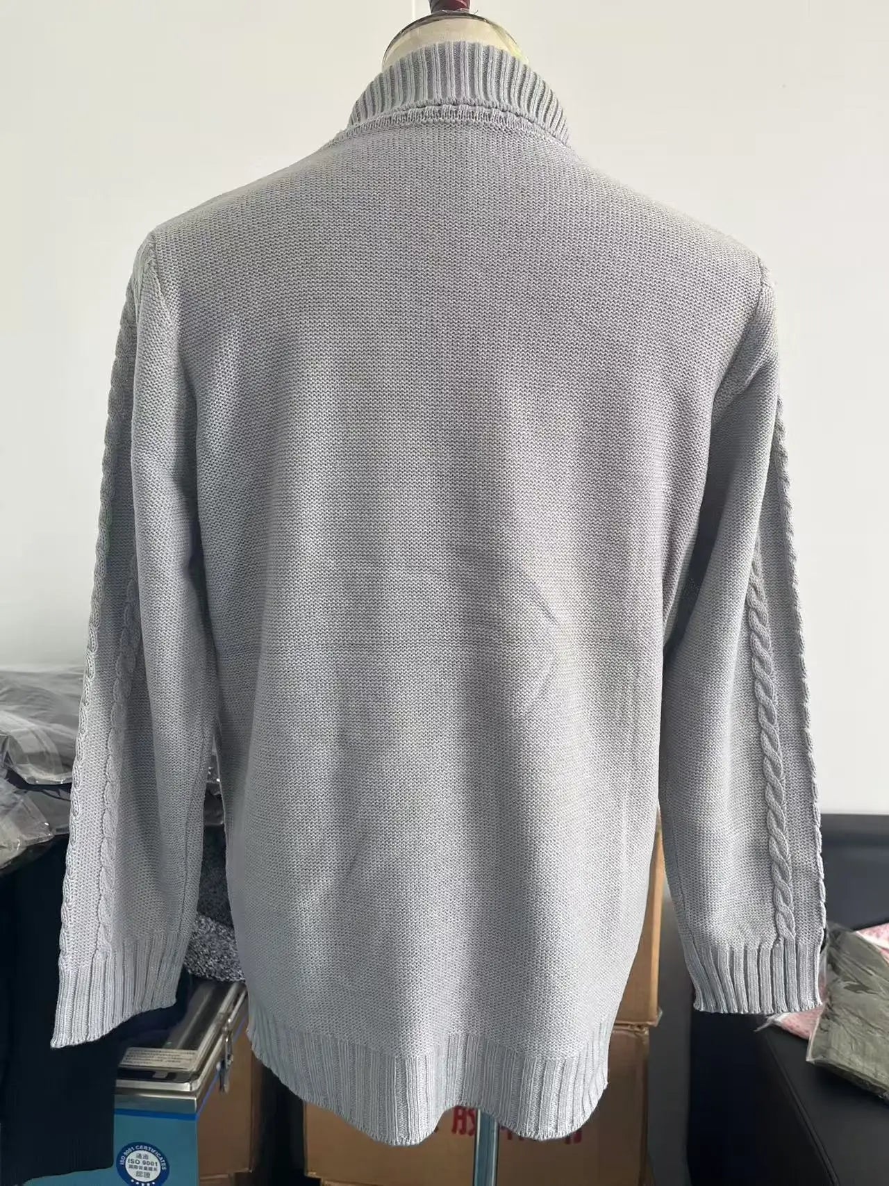 Pullovers Men Tops Turtleneck Sweaters Solid Knit Full Sleeve Casual Slim Fit Top Streetwear Thick Splice Sweater Autumn Winter