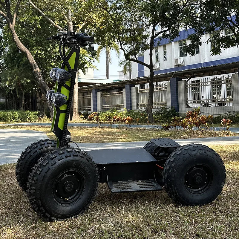 High-Speed Foldable Electric Patrol Car High-Power 200kg Max Load Big Foot Design 20km All-Terrain ATV Four-Wheel Scooter