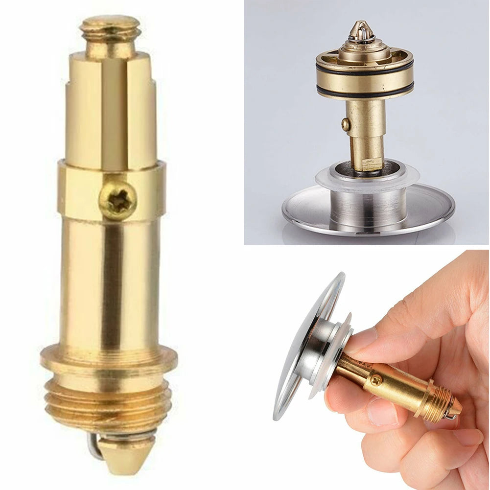 1/2pcs Replacement Basin Bath Waste Easy Pop Up Click Clack Plug Bolt Spring For Bathroon Bathtub Drain Stopper