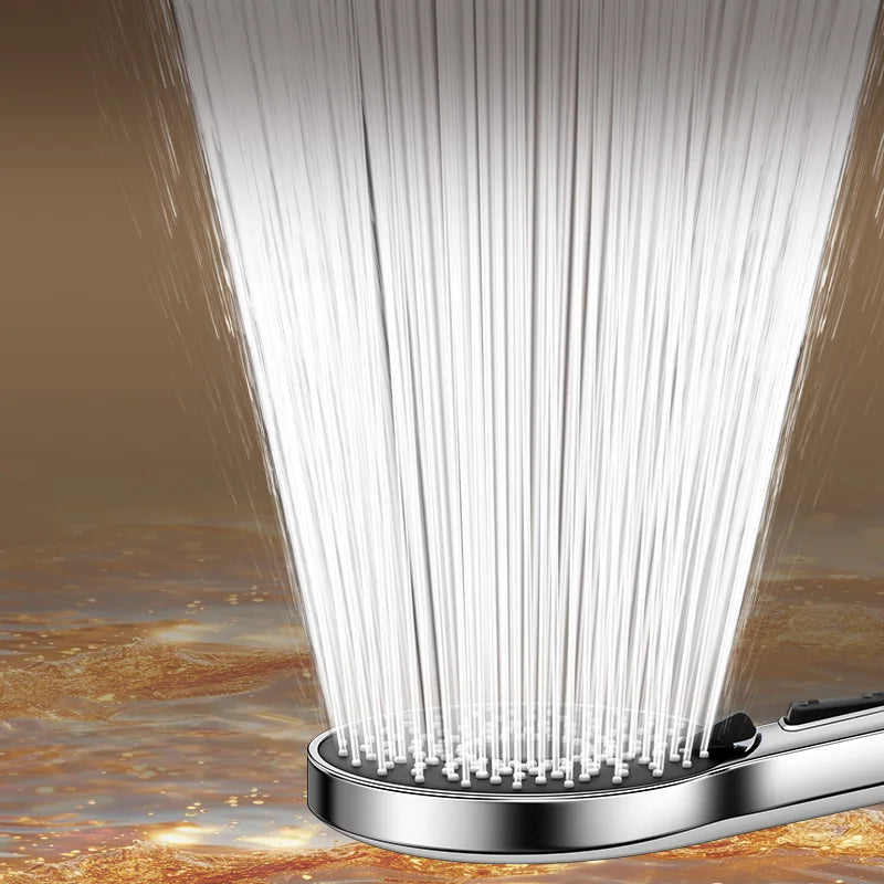 5-Mode High Pressure Filtered Shower Head - Gunmetal Gray, Multi-Effect Skin Care Stones, Adjustable Water Flow for Bathroom