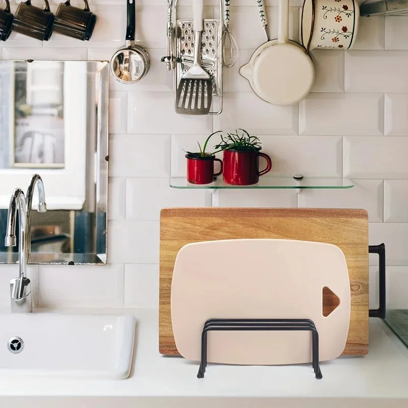 Kitchen Cutting Board Storage Rack Cabinet Organizer Holder Baking Tools Kitchen Accessories