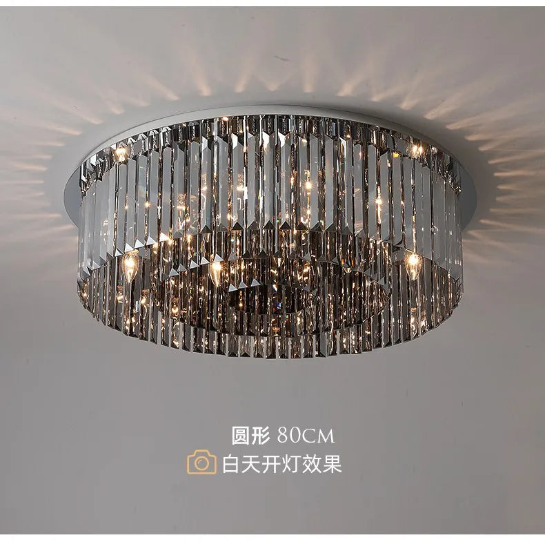 Modern Crystal for Dining Room Led E14 BULBS K9 Crystals Lighting Lamp Living Room Ceiling Light
