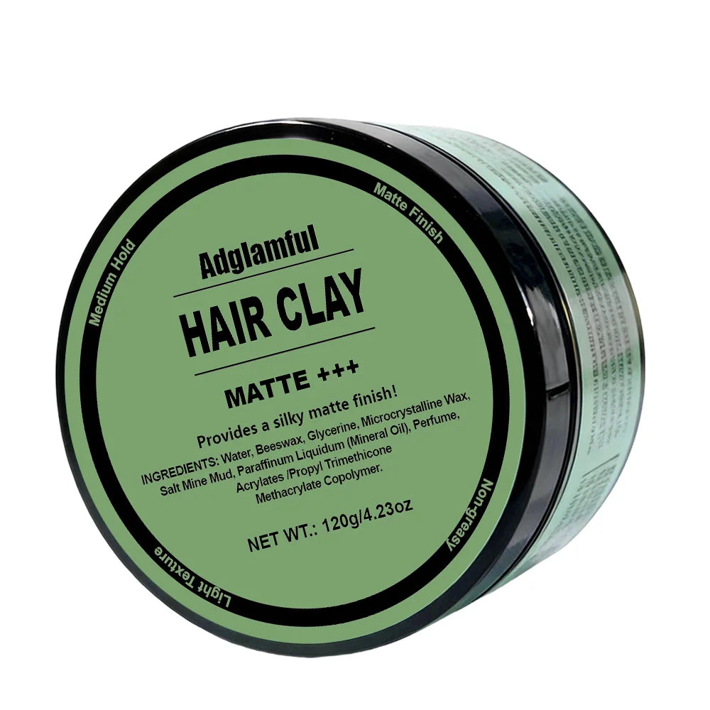 Matte Hair Mud 120g Long Lasting Natural Look Non Greasy Texturizing Wax for Daily Men's Hairstyling