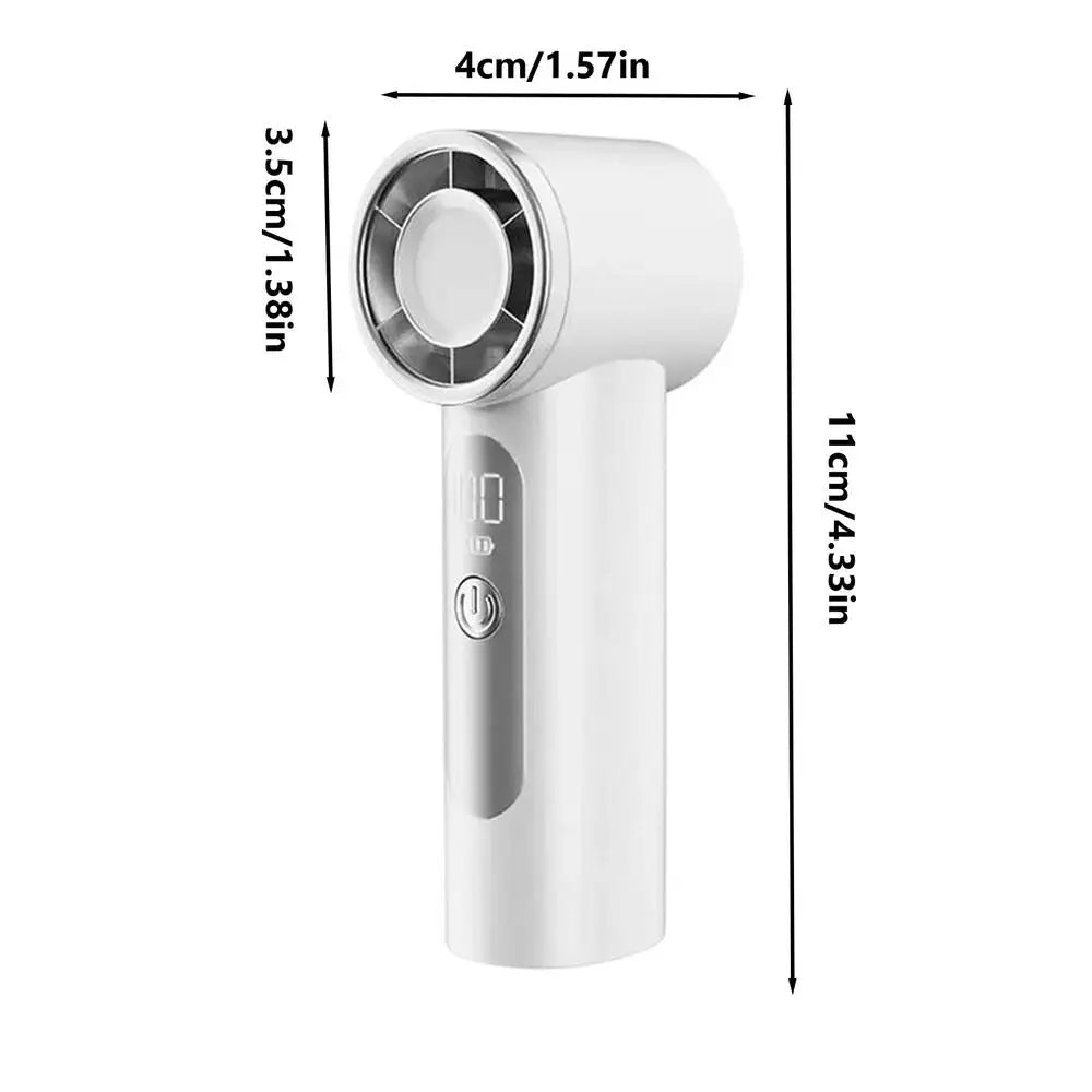 Air Cooler High-speed Handheld Fan Quiet Operation Waterproof USB Rechargeable Fan Long-lasting Strong Wind Fan Desktop