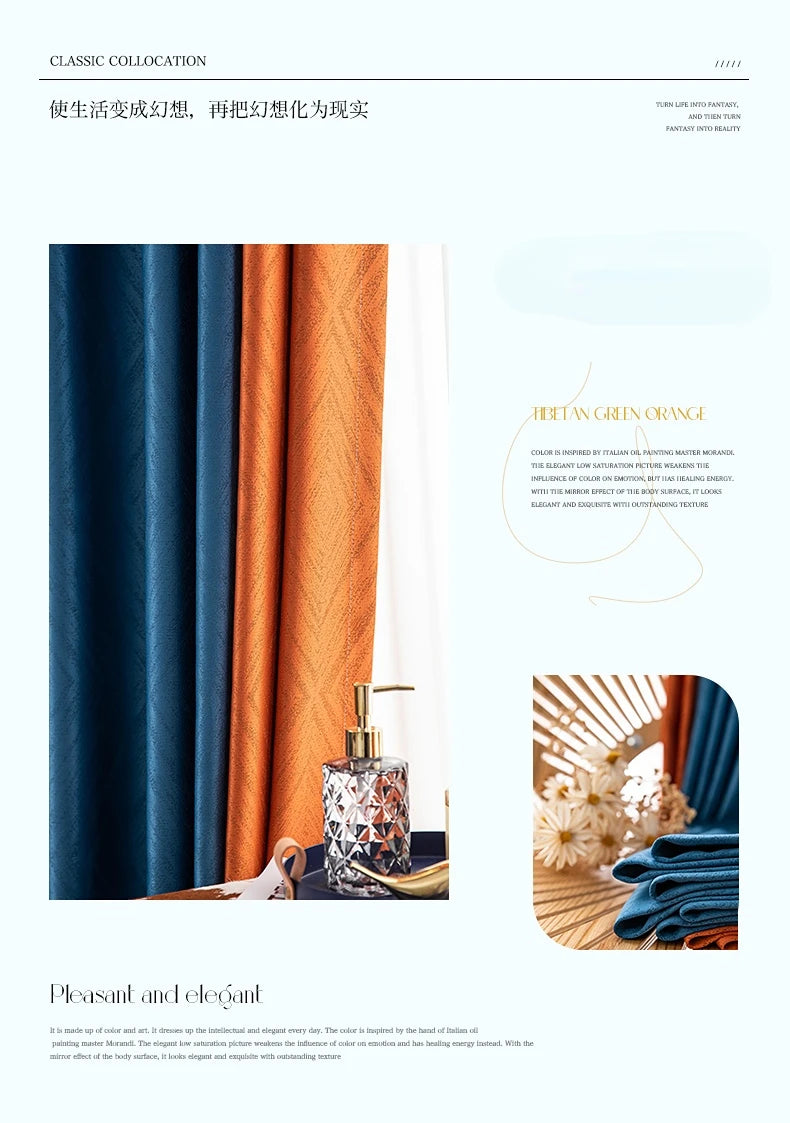 2025 Modern Light Luxury Fully Insulated Blackout Curtain Simple Sunscreen Bedroom Bay Window Curtains Soundproof Study Drapes