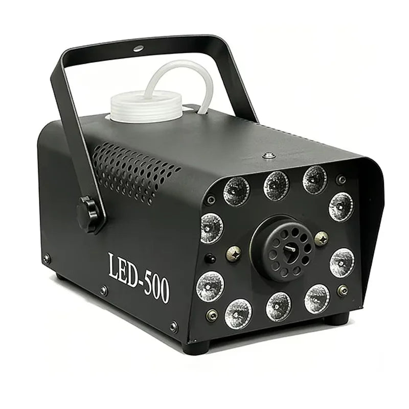 Smoke Machine 500W 10LED Wired Wireless Remote Stage Lighting Professional Fog Machine for Wedding Christmas Birthday Party