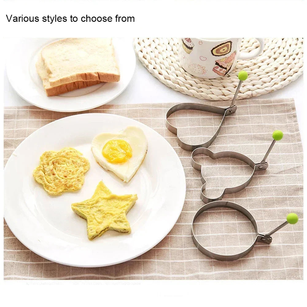1/4/5PCS Stainless Steel Omelette Forming Machine Mold Breakfast Baking Pancake Mold Baking Cooking Kitchen Gadgets