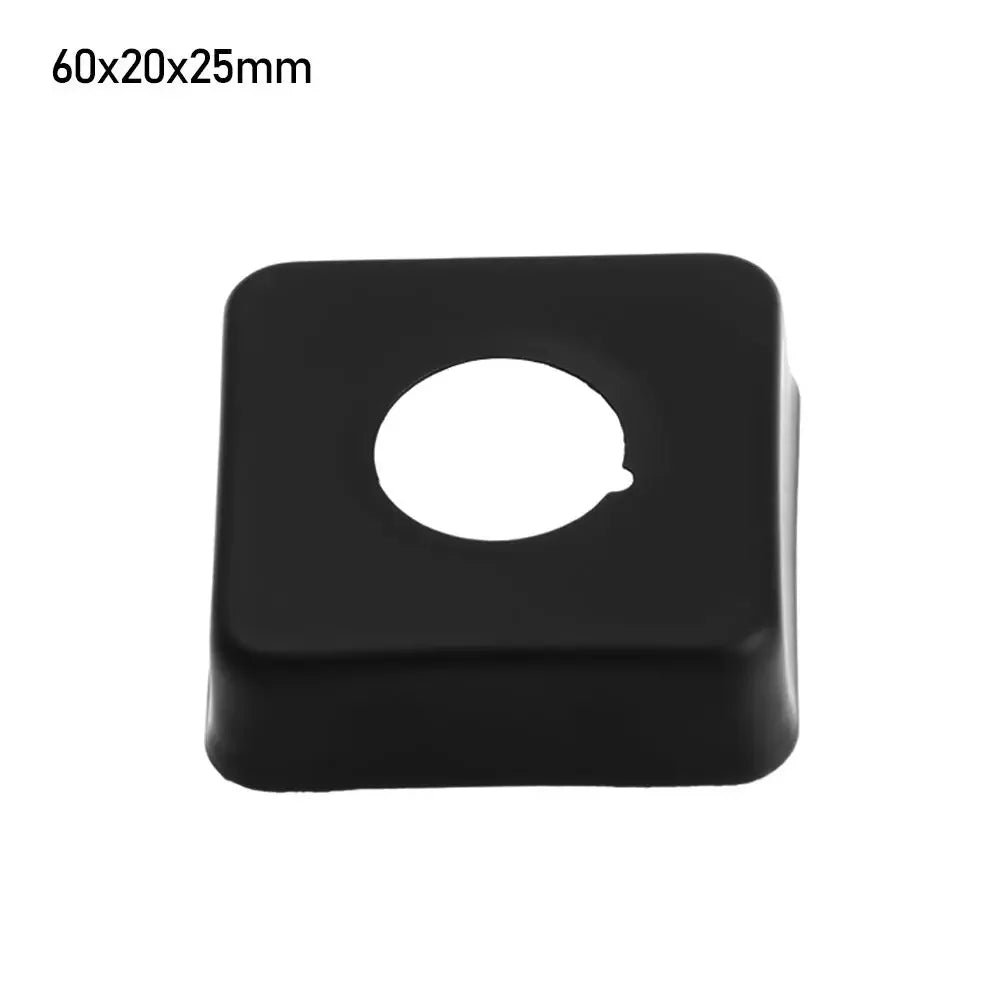 Black Shower Faucet Decorative Cover Chrome Finish Stainless Steel Wall Flange Water Pipe Wall Covers Bathroom Faucet Accessory