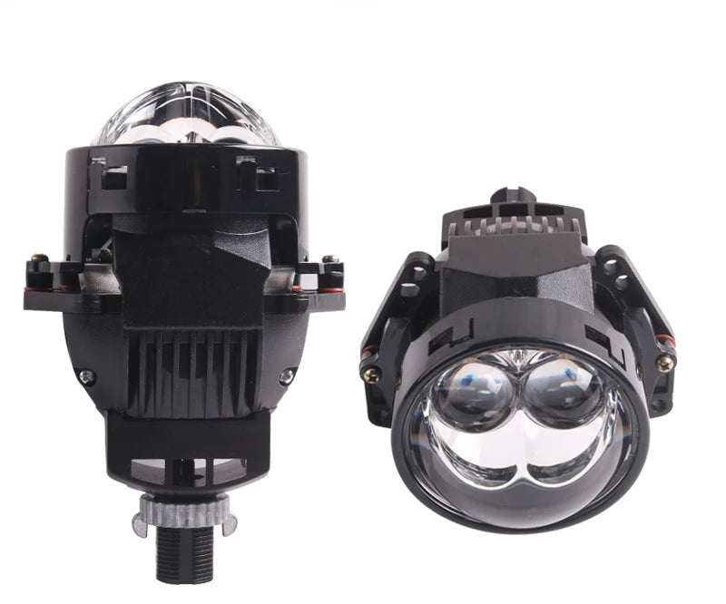 SANVI 2PCS S13 60W 6000K Dual Hyperboloid Bi LED Projector Lens 3R G5 H4 h7 9005 9006 Auto Projector Lens LHD Headlight
