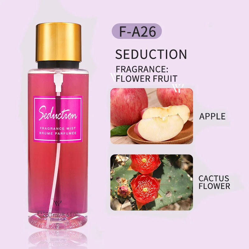 Women Victoria Perfume Lasting Charm Spray Vanilla Coconut Mixed Sandalwood Secret Spray Fragrance Flower Fruit Airfresh Perfume
