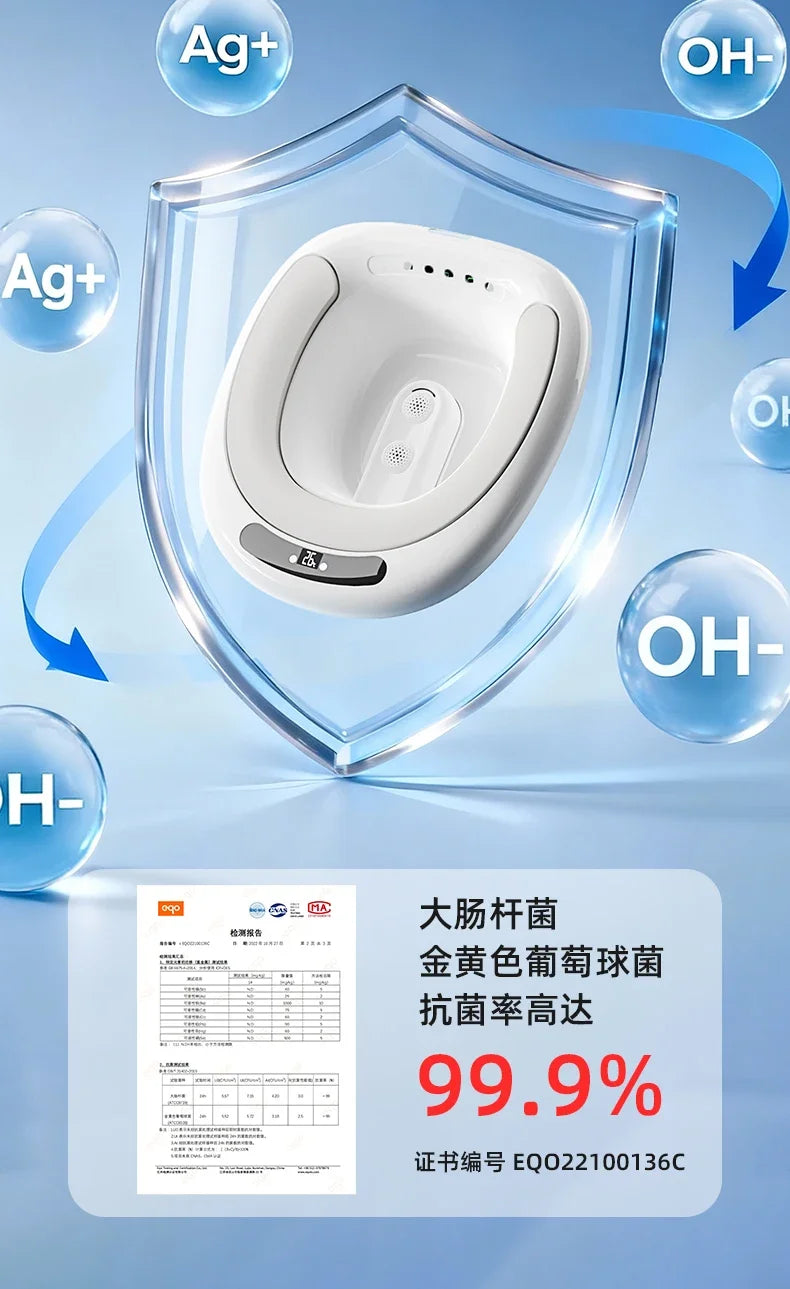 Electric Hands-Free Sitz Bath Clinical Grade Antibacterial Detachable Bidet Basin for Postpartum Herbal Steaming