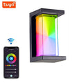 Smart WiFi LED Wall Lamp Indoor Outdoor with Alexa Remote Control RGBCW Wall Light for House Porch Front Door
