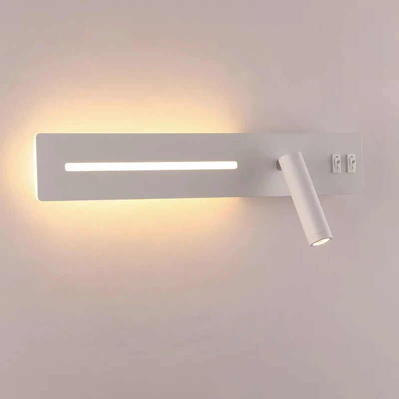 LED Wall Light Interior  Mobile Phone Charging USB Wall Lamps With Switch Bedroom Bedside Reading Lights Decoration Living Room