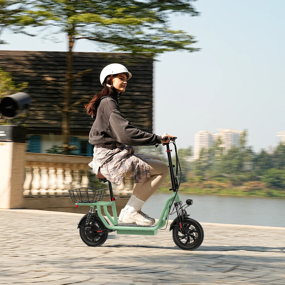 ISCOOTER I12 Adult Electric Scooter 500W Motor 36V7.5AH Battery Electric Scooter 12 Inch Urban Commuting Electric Scooter