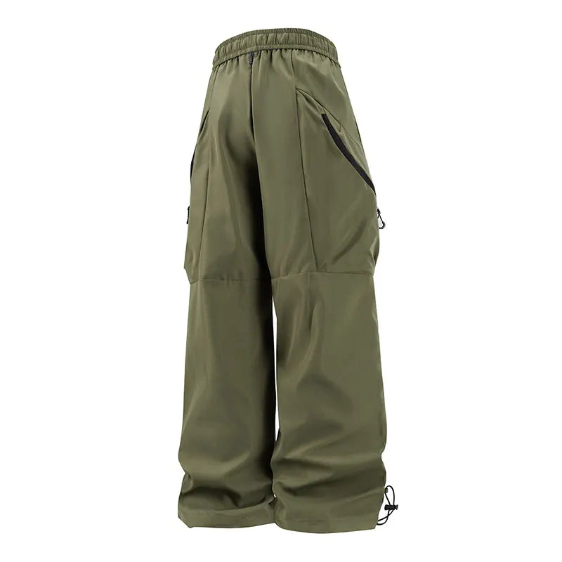 Spring Autumn Casual Pant Fashion Loose Comfortable Breathable Multiple Pockets Cargo Long Pants Fitness Running Casual Trouser