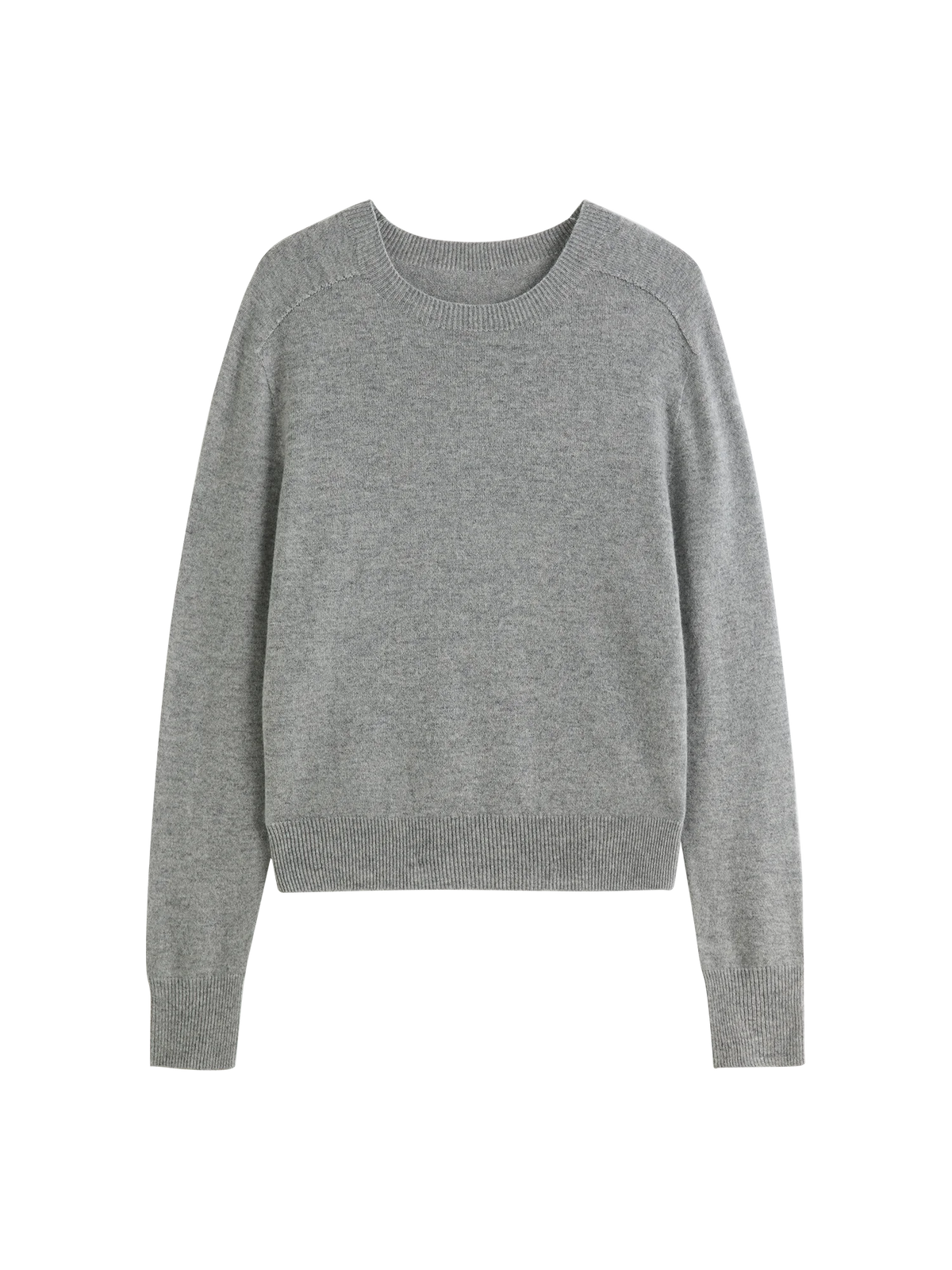 FSLE 100% Wool Seamless One-piece Knit Shirt Sweater For Women Autumn Winter New Design Wool Crew Neck Versatile Casual Sweater