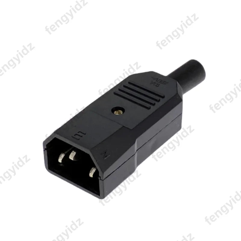 IEC320 C14 C13 Electrical AC Socket 3 Female Male Inlet Plug Connector 3pin Socket Mount