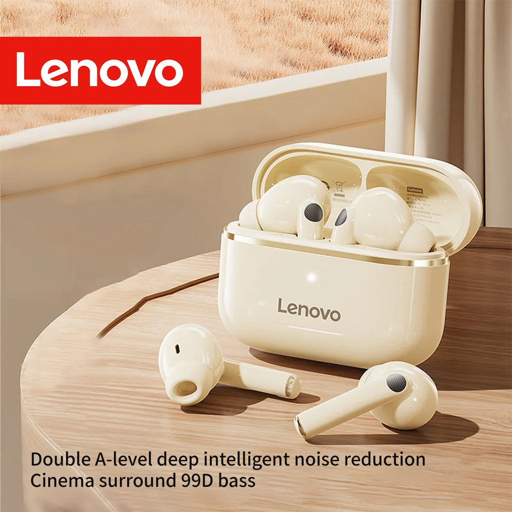 Lenovo Wireless Earbuds Low Latency BT5.4 HD Call with Noise Reduction Long Standby Ergonomic Human-Ear Design
